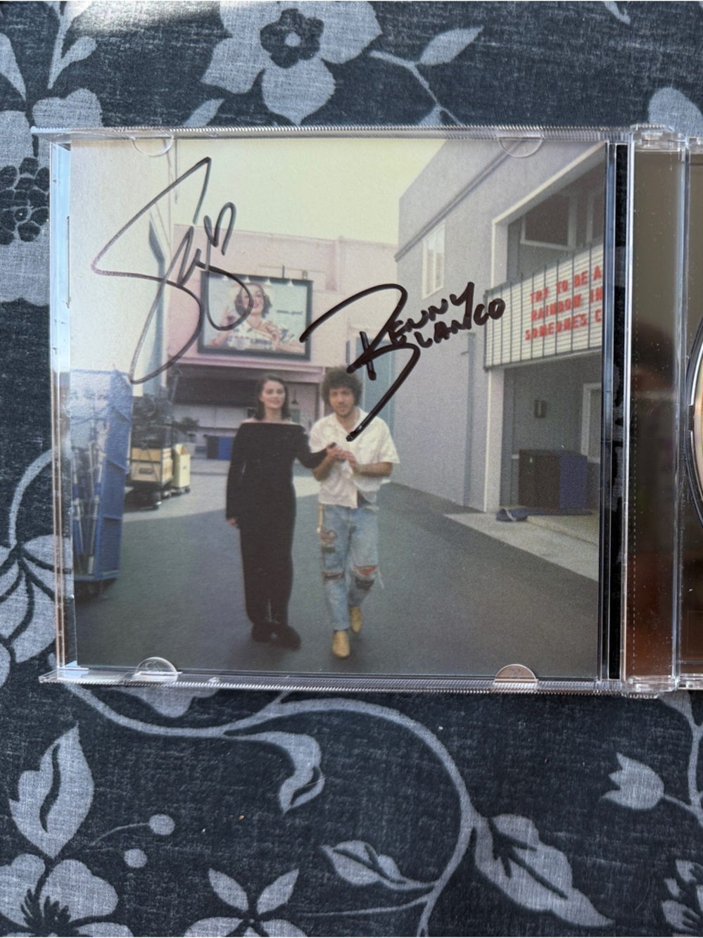 Selena Gomez and Benny Blanco Signed CD